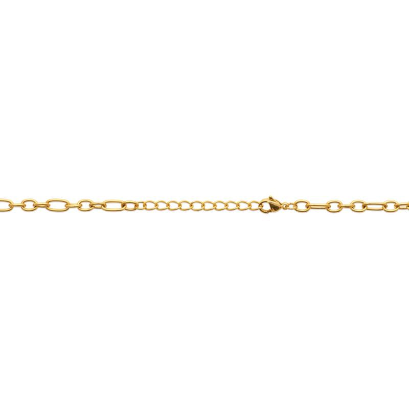 Coque de Nacre Collier acier doré 312397