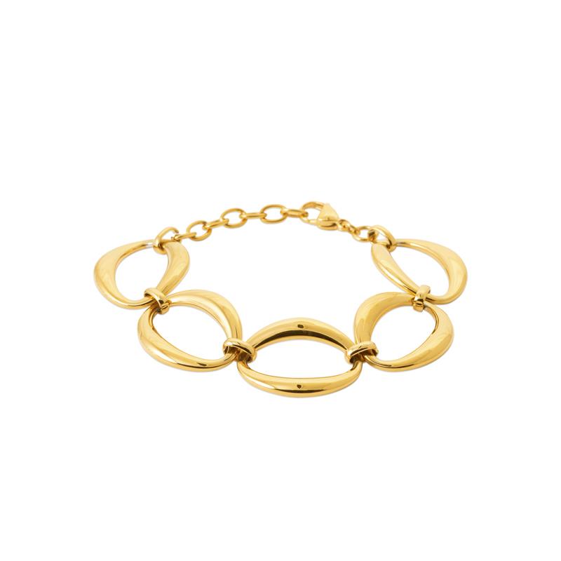 Coque de Nacre Bracelet acier doré 312330