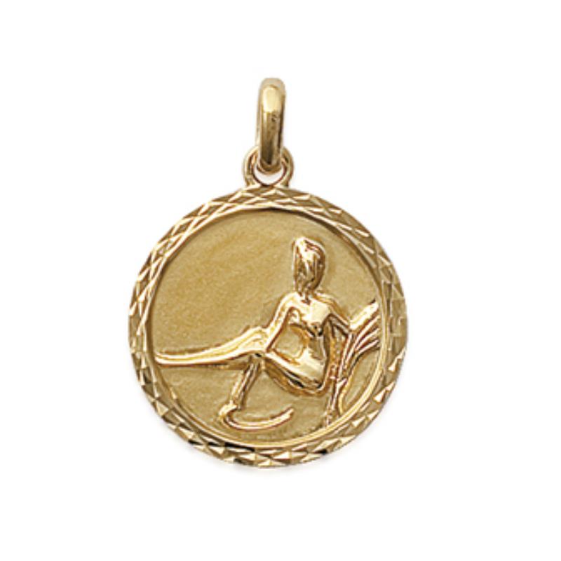 Coque de Nacre Pendentif zodiaque plaqué or 24821108
