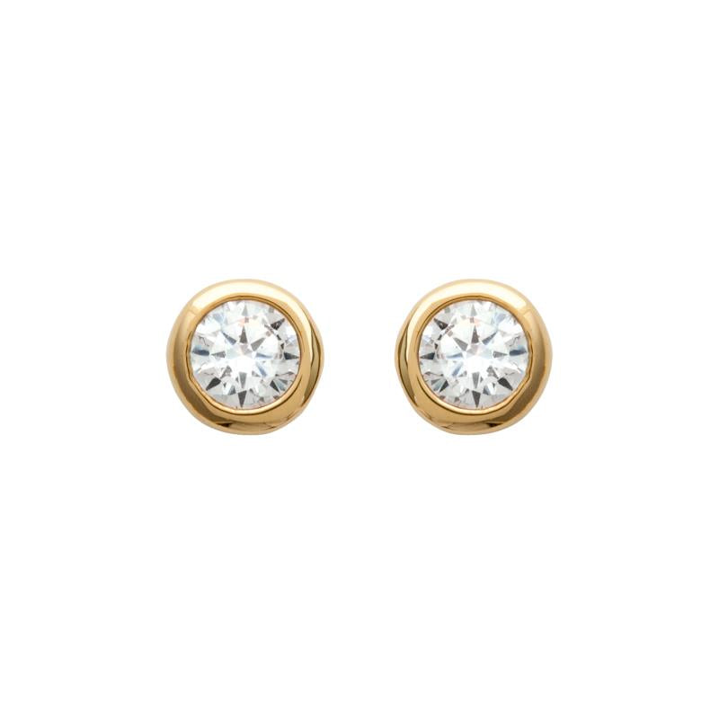 Coque de Nacre Boucles d'oreilles plaqué or 25115103