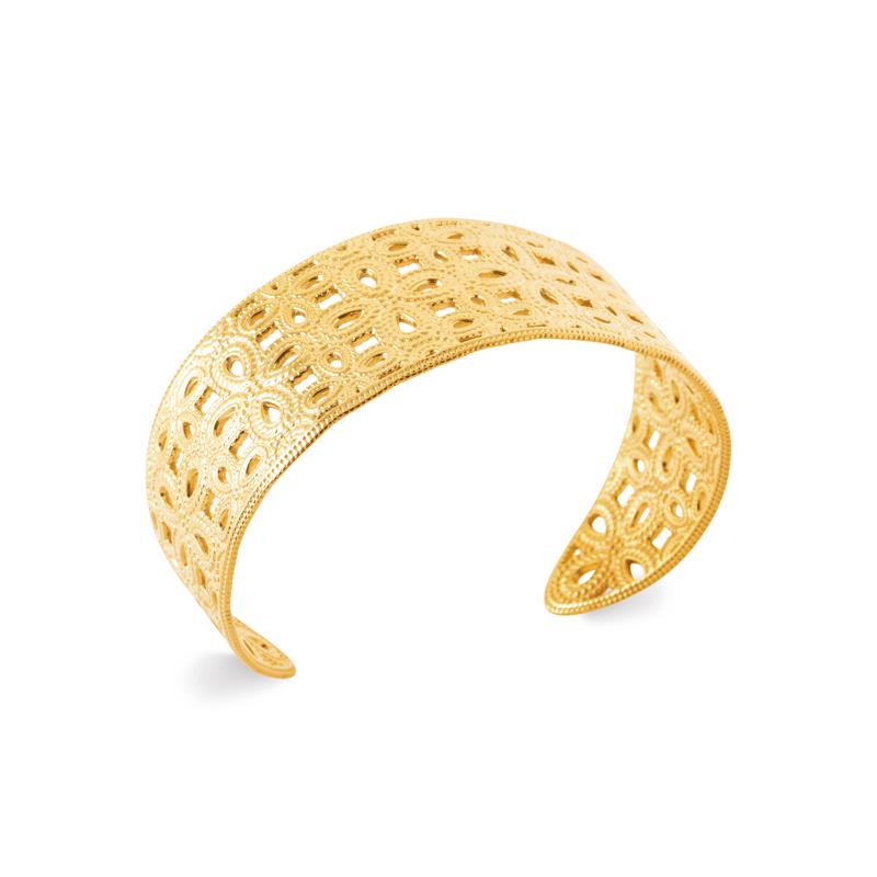 Coque de Nacre Collier acier doré 312393