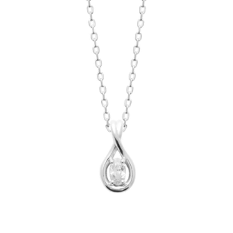Coque de Nacre Collier argent 874089