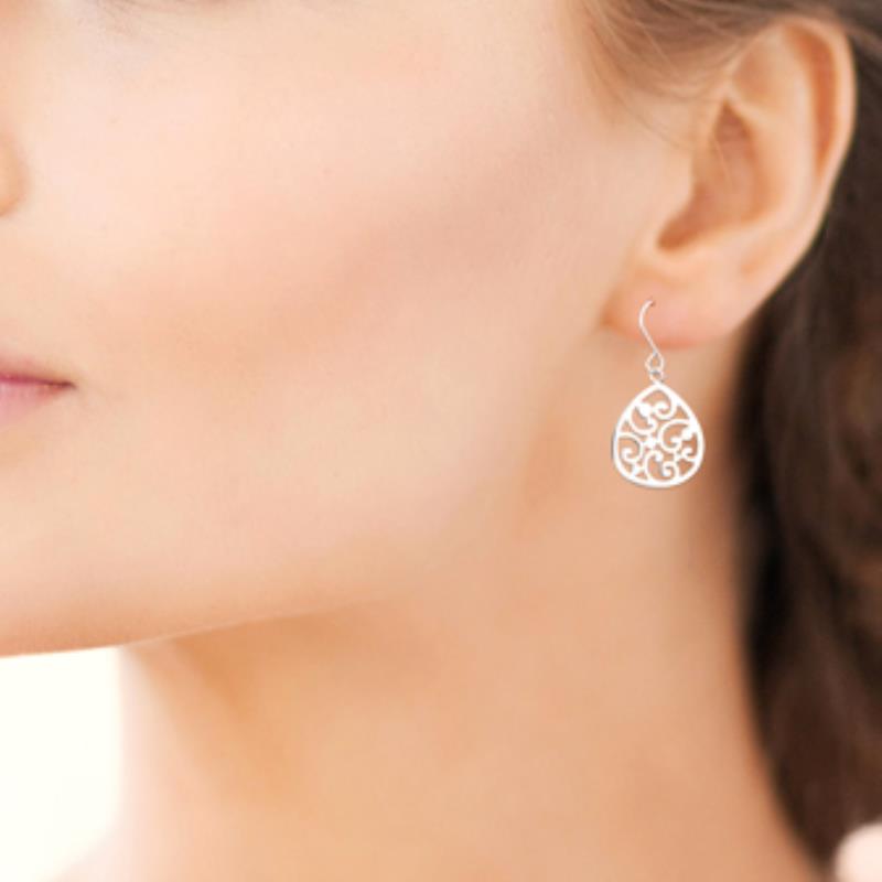 Coque de Nacre Boucles d'oreilles pendantes acier 3120000