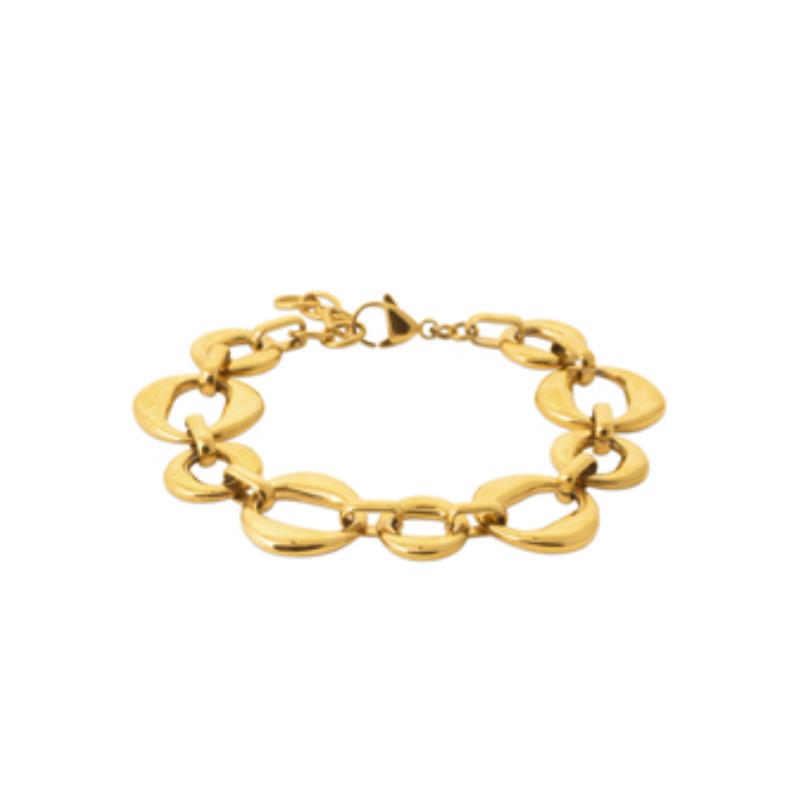 Coque de Nacre Bracelet acier doré 312221