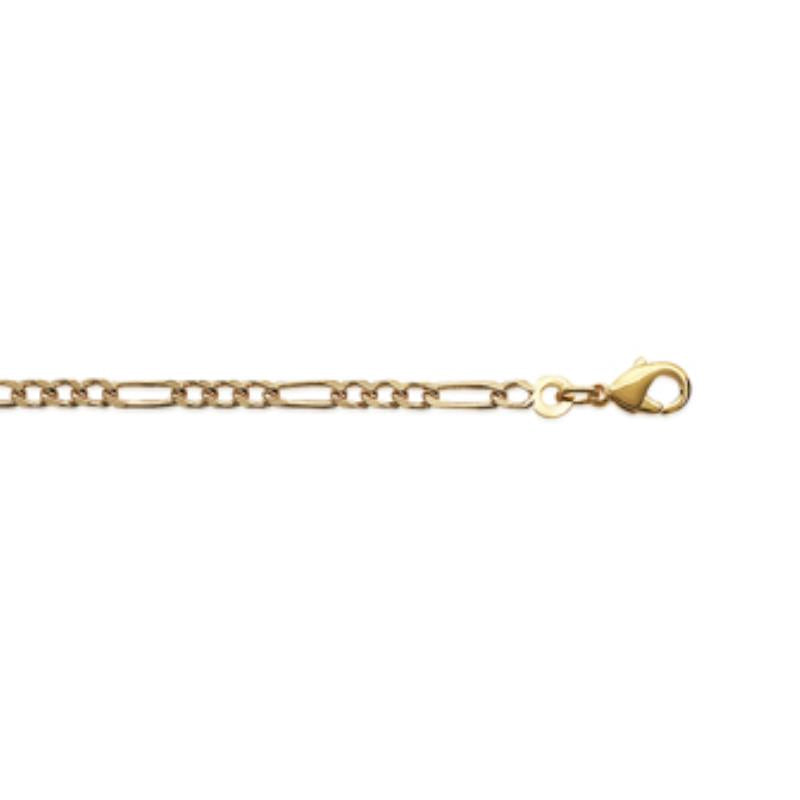 Coque de Nacre Chaîne maille figaro plaqué or 233080