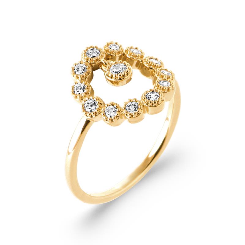 Coque de Nacre Bague plaqué or 20023210