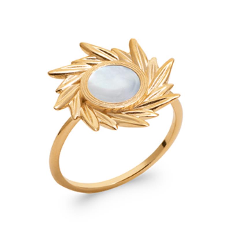 Coque de Nacre Bague plaqué or 2900304