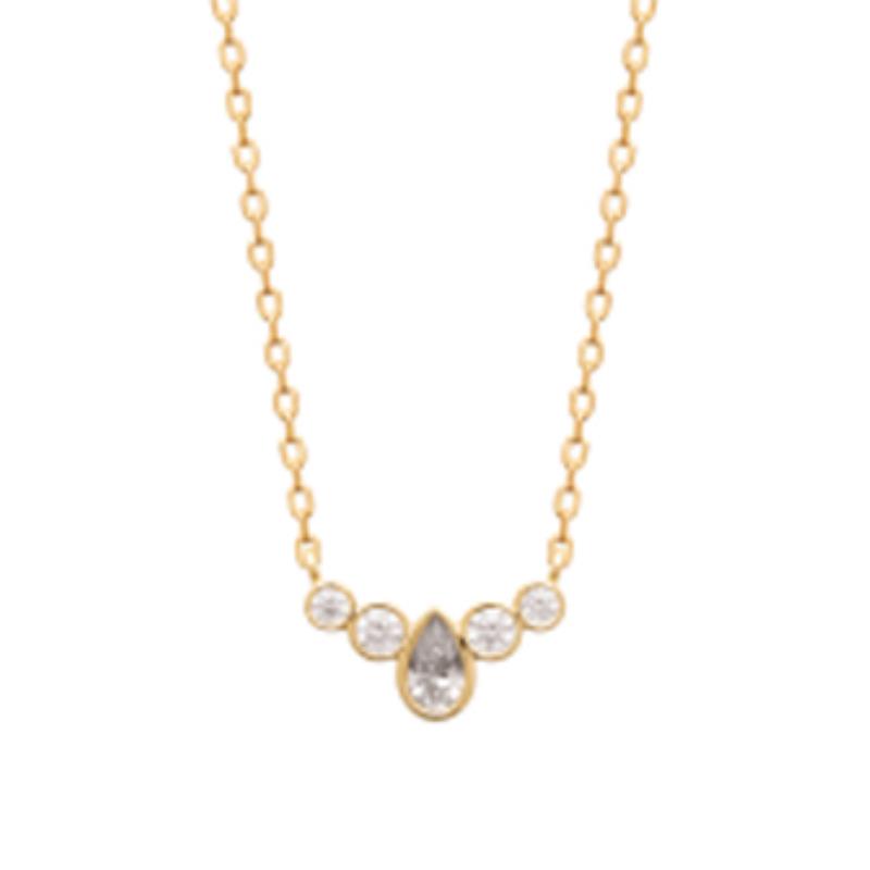 Coque de Nacre Collier plaqué or 973888
