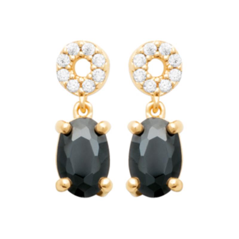 Coque de Nacre Boucles d'oreilles pendantes plaqué or 23057707