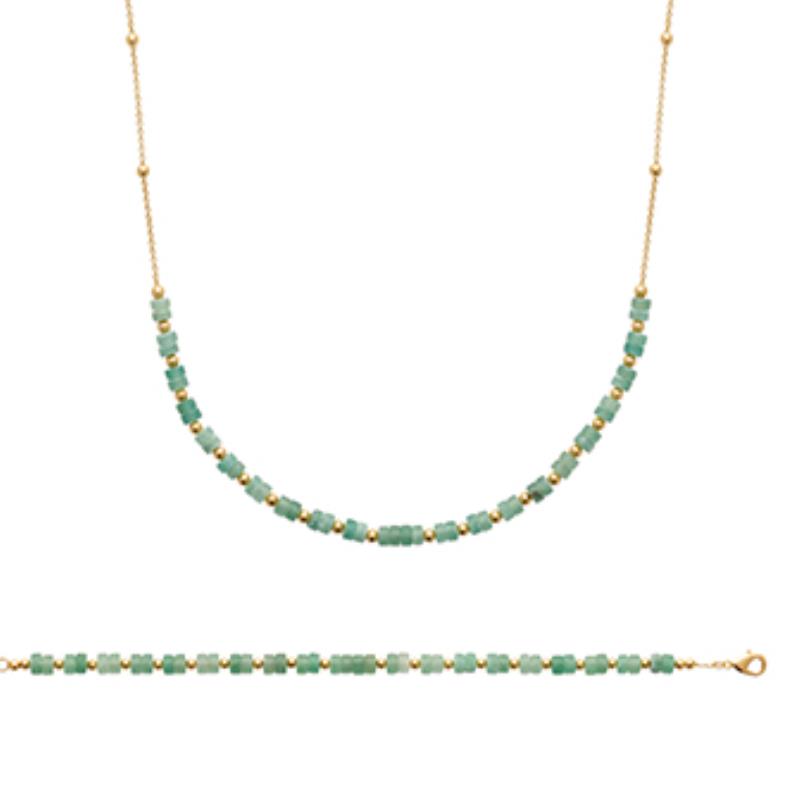 Coque de Nacre Collier plaqué or 973425