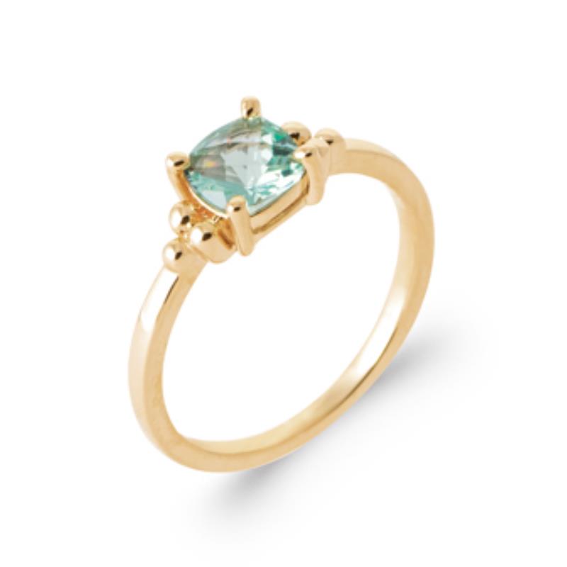 Coque de Nacre Bague solitaire plaqué or 2950750