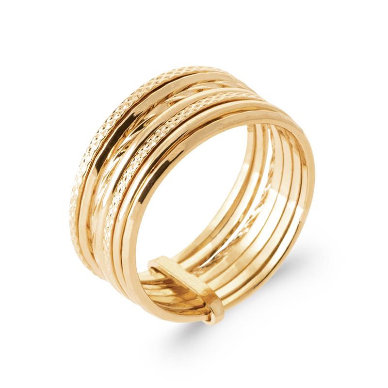 Coque de Nacre Bague semainier plaqué or 2945100