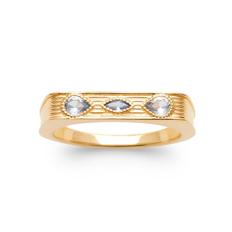 Coque de Nacre Bague plaqué or 20017060