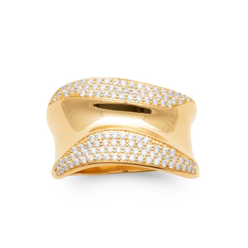 Coque de Nacre Bague plaqué or 2997510