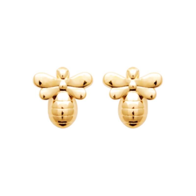 Coque de Nacre Puces d'oreilles plaqué or 23076400