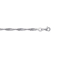 Coque de Nacre Chaîne maille singapour argent 186007