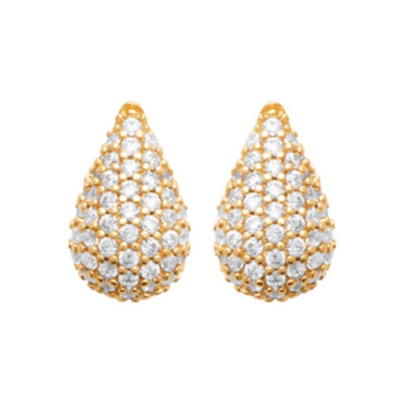 Coque de Nacre Puces d'oreilles plaqué or 23064010