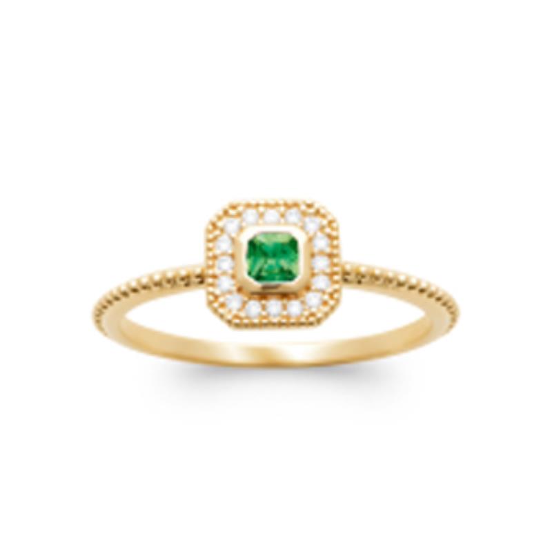 Coque de Nacre Bague solitaire plaqué or 2933850