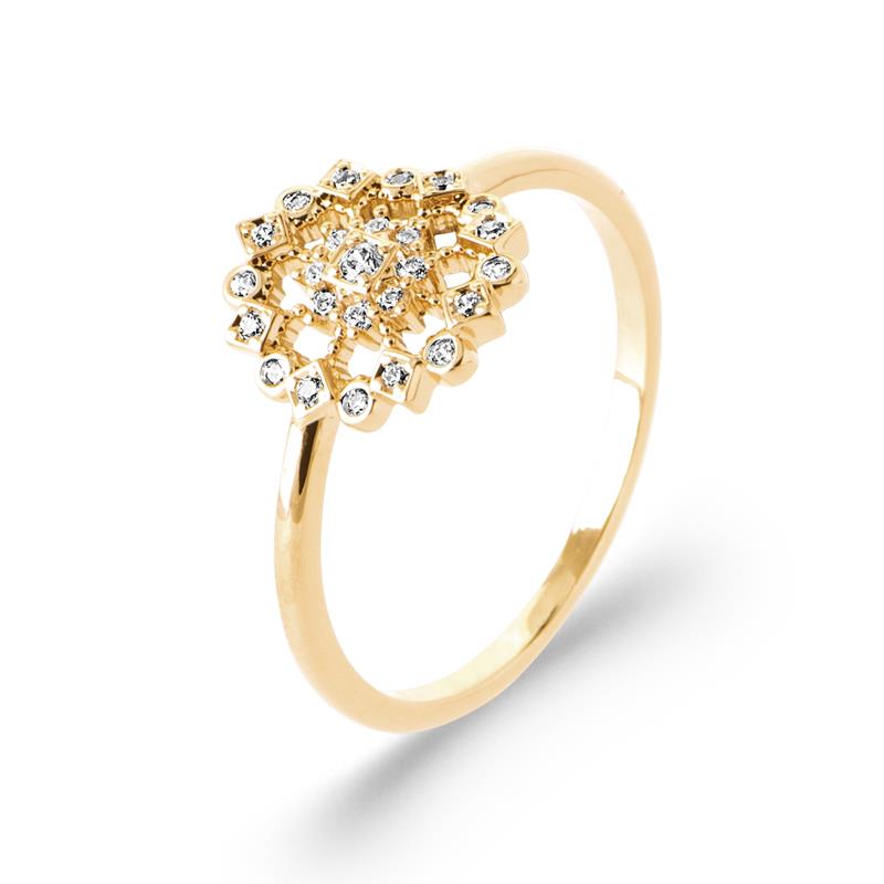 Coque de Nacre Bague plaqué or 20023110