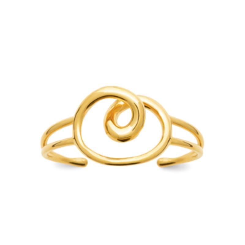 Coque de Nacre Bracelet jonc acier doré 312238