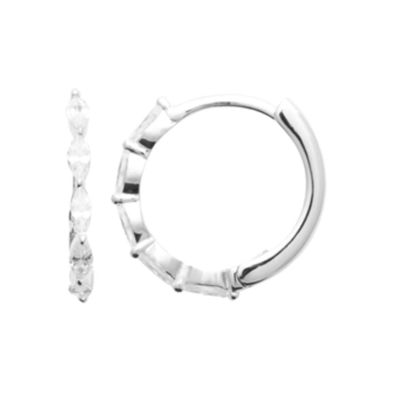 Coque de Nacre Créoles argent 1672010