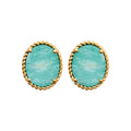 Coque de Nacre Puces d'oreilles plaqué or 23001360