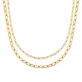 Coque de Nacre Collier acier doré 312180