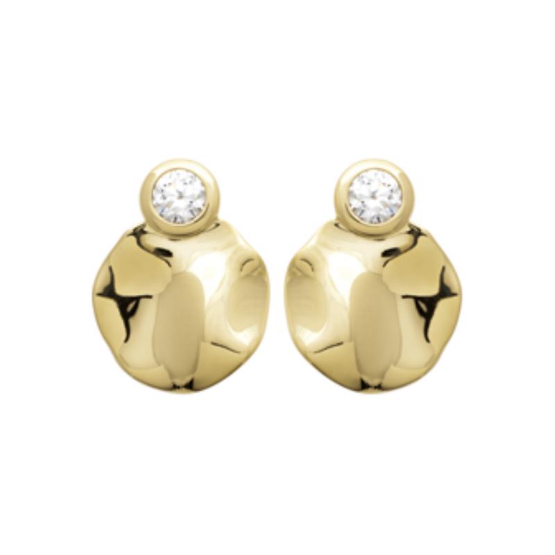 Coque de Nacre Boucles d'oreilles plaqué or 2577410
