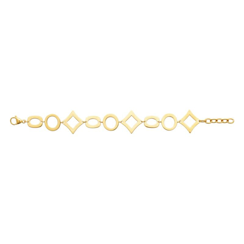 Coque de Nacre Bracelet acier doré 312334