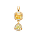 Coque de Nacre Pendentif plaqué or 2787590