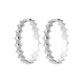 Coque de Nacre Créoles argent 7655100