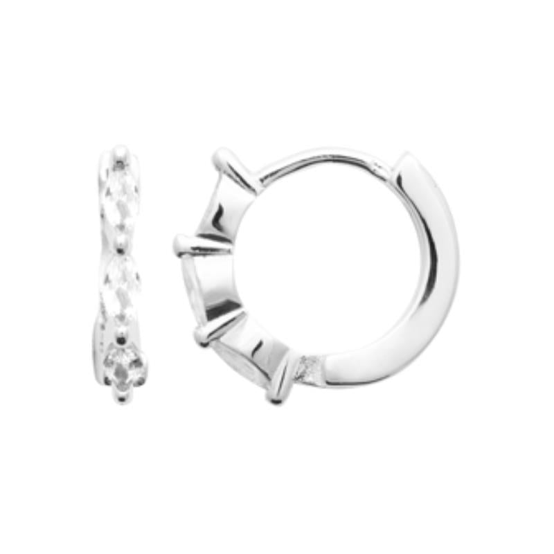 Coque de Nacre Créoles argent 1679410