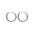Coque de Nacre Créoles argent 102212