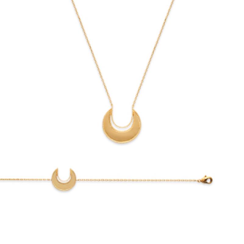 Coque de Nacre Collier plaqué or 921585