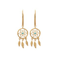 Coque de Nacre Boucles d'oreilles pendantes plaqué or 2530530