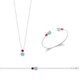 Coque de Nacre Collier argent 873402