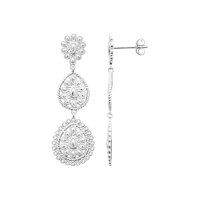 Coque de Nacre Puces d'oreilles argent 73058800