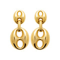 Coque de Nacre Boucles d'oreilles pendantes acier doré 3124409