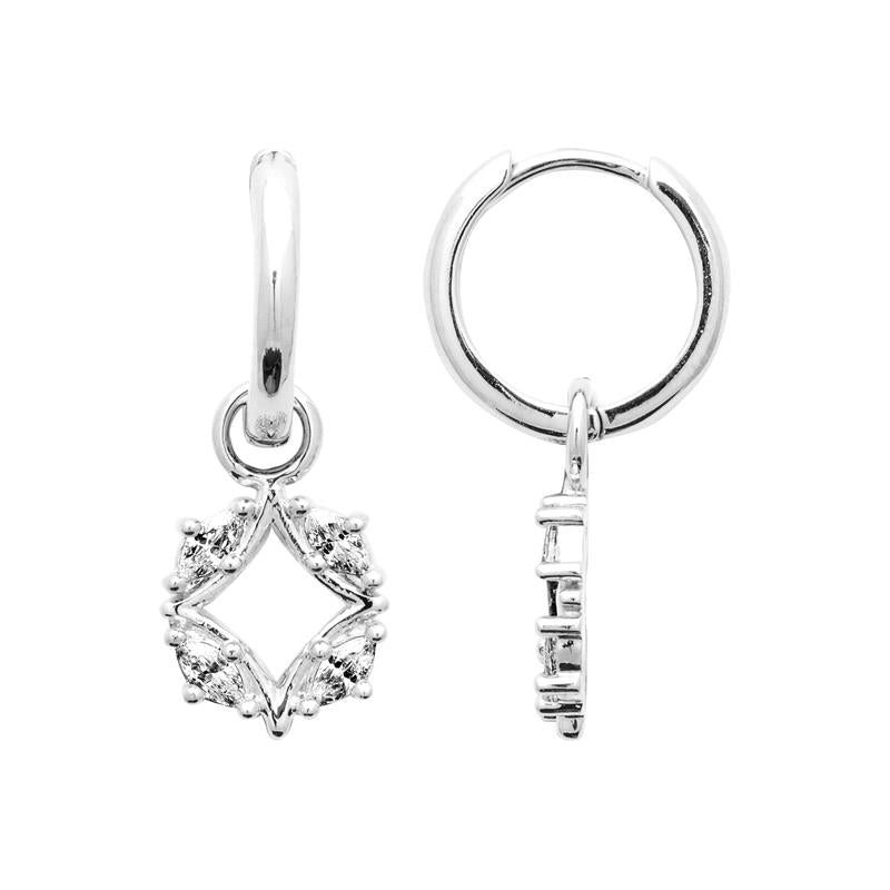 Coque de Nacre Créoles argent 1683910