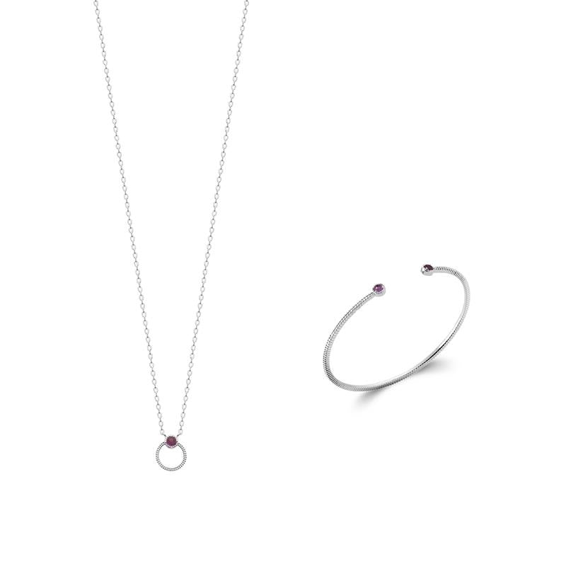 Coque de Nacre Collier argent 873515