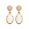 Coque de Nacre Boucles d'oreilles pendantes plaqué or 2599210