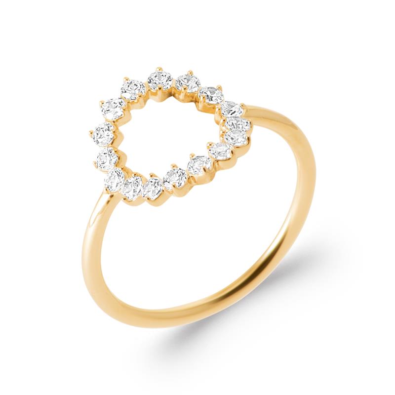 Coque de Nacre Bague plaqué or 20006010