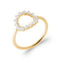 Coque de Nacre Bague plaqué or 20006010