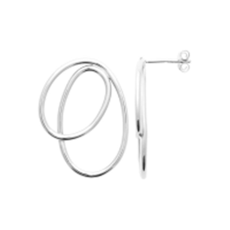 Coque de Nacre Boucles d'oreilles pendantes argent 73050700
