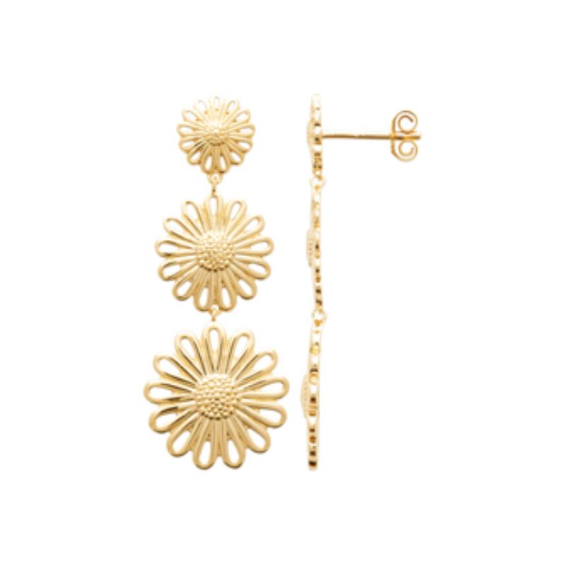 Coque de Nacre Boucles d'oreilles pendantes plaqué or 23045300