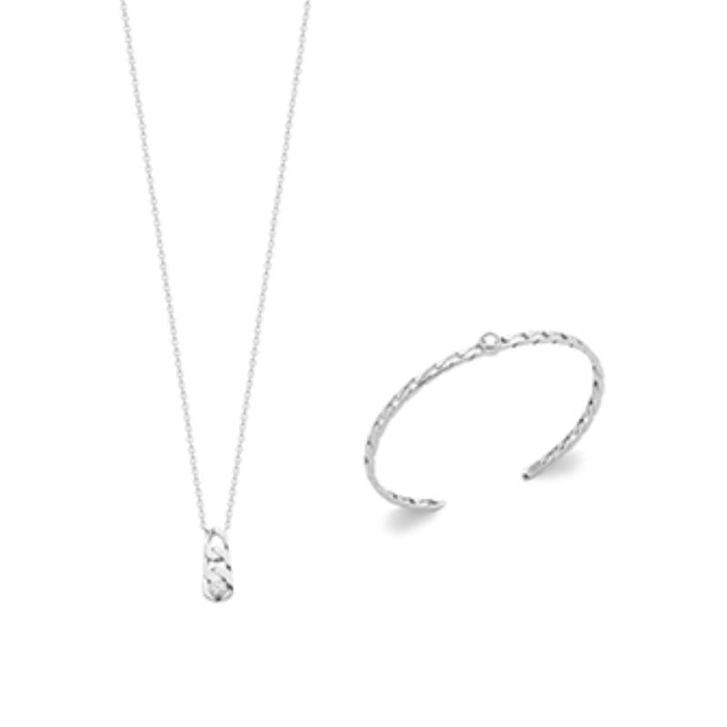 Coque de Nacre Collier argent 873415