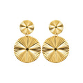 Coque de Nacre Boucles d'oreilles pendantes acier doré 3130309