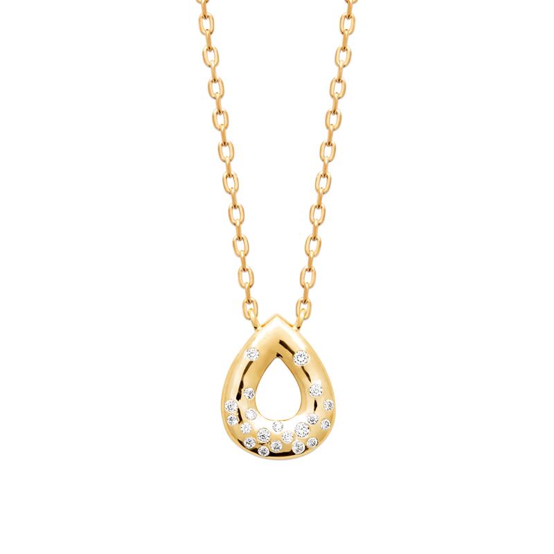 Coque de Nacre Collier plaqué or 974280