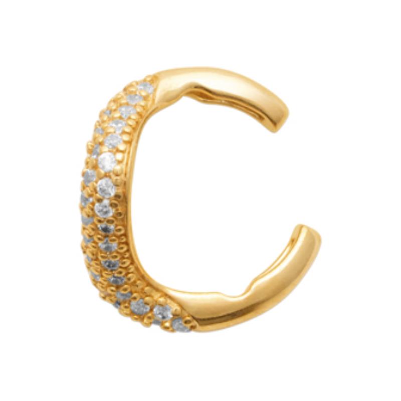 Coque de Nacre Boucle d'oreille à l'unité plaqué or 23069310