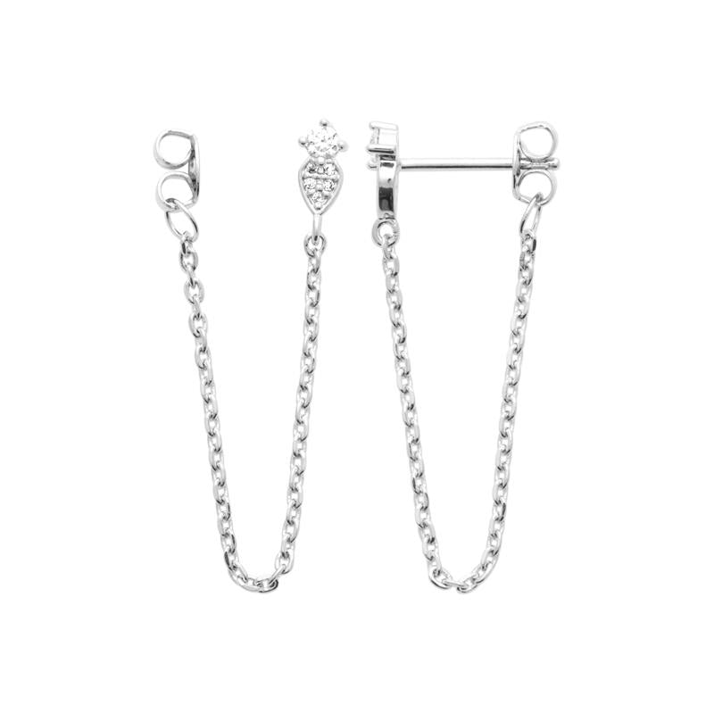 Coque de Nacre Boucles d'oreilles pendantes argent 13077610